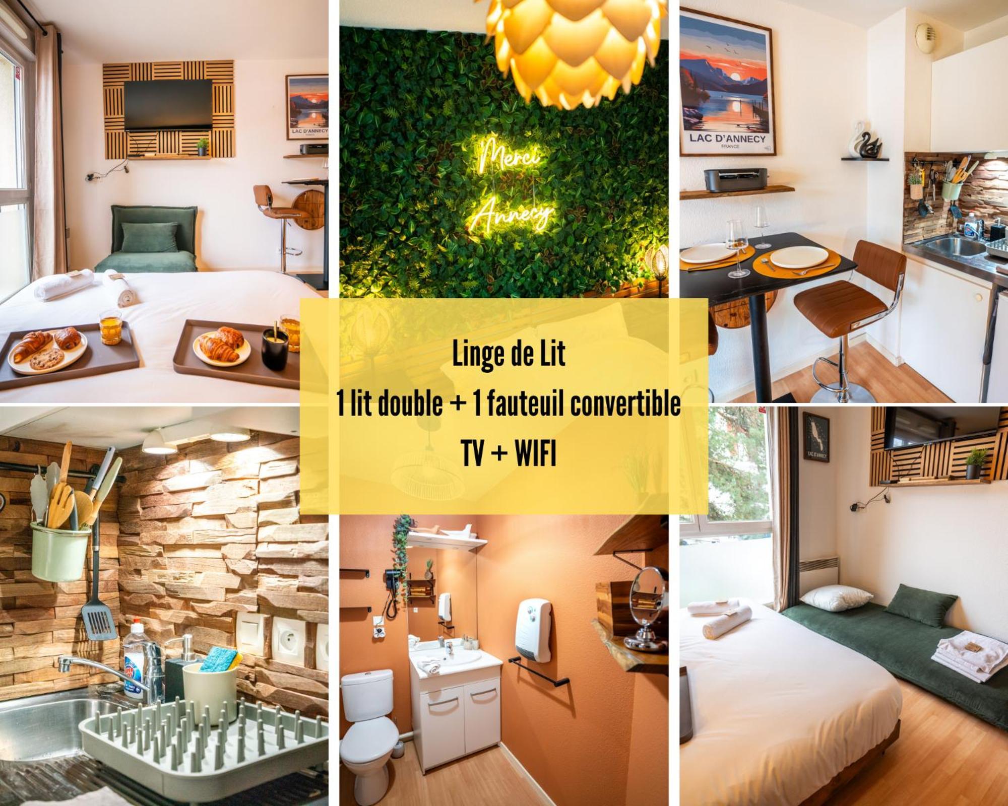 Cabana & Merci Annecy - Parking Et Proche Du Lac 외부 사진